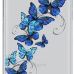 Husa iPhone XS / X Lemontti Silicon Art Butterflies, Lemontti