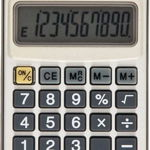 Calculator de birou DK-137, Vector, 10 cifre, Carcasa metalica, Alb/Gri, Vector