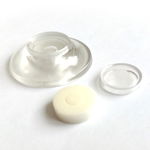 Saiba universala, silicon, transparent, 10 buc/set, Mathaus