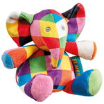 Jucarie zornaitoare din plus Elefantul Elmer, 14 cm, Rainbow Designs