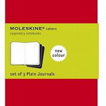 Moleskine Cahier Journal (Set of 3), Large, Plain, Cranberry Red, Soft Cover (5 X 8.25) - Moleskine, Moleskine