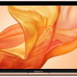 Laptop Apple MacBook Air 2020 (Procesor Intel® Core™ i3 Gen10 (4M Cache, up to 3.20 GHz), 13.3", Retina, 8GB, 256GB SSD, Intel® Iris® Plus Graphics, Mac OS Catalina, Layout RO, Roz/Auriu)