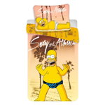 Set de pat Single Ranforce The Simpsons, Homer Simpson, bumbac ranforce - The Simpsons, Multicolor, The Simpsons