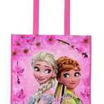 Sacosa de cumparaturi cu imprimeu Disney Frozen, Roz