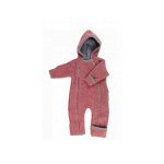 Vintage Red - Overall babywearing din lana merinos organica - wool fleece - Iobio, Iobio Popolini