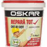 Chit de cutit Oskar Repara Tot, interior/exterior, alb, 0.6 kg, Oskar