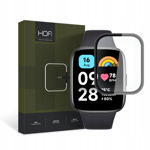 Folie protectie HOFI Hybrid Glass 0.3mm 7H compatibila cu Xiaomi Redmi Watch 3 Active Black, Glass Pro