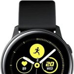 Smartwatch Samsung Galaxy Watch Active, Procesor Dual-Core 1.15GHz, Super AMOLED 1.1", 750MB RAM, 4GB Flash, Bluetooth, Wi-Fi, Tizen (Negru)