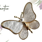 Brosa Butterfly alba 3x5 cm BR23.048, 