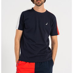 Tricou din bumbac cu model colorblock Newton