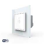 Intrerupator Simplu Wi-Fi cu Touch LIVOLO cu Rama din Sticla – Serie Noua, Livolo