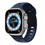 Curea Tech-Protect Iconband Line pentru Apple Watch 4/5/6/7/8/9/SE (38/40/41 mm) Albastru inchis, Tech-Protect