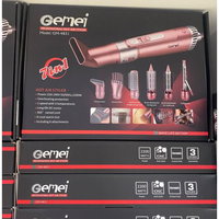 Uscator de par profesional Gemei GM4831 model 7 in 1 putere 2200W roz, GAVE