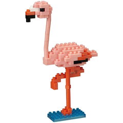 Bandai Nanoblock Animal Pink Flamingo Building Block (nbc204) 
