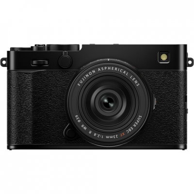 Aparat Foto Mirrorless Fujifilm X-E5, 40MP, 6K + Obiectiv XF 23mm F2.8 R WR, Black