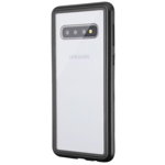 Husa Samsung Galaxy S10 Plus Magnetica 360 grade Black, Perfect Fit cu spate de sticla securizata premium + folie de protectie gratis, MyStyle