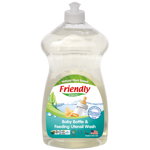 Detergent vase si biberoane fara miros, 739ml, Friendly Organic, Friendly Organic
