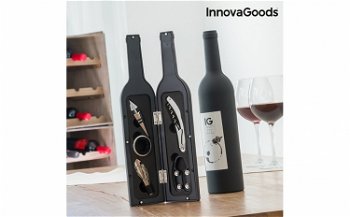Trusa somelier cu 5 accesorii pentru pasionatii de vinuri