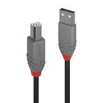 Cablu de imprimanta USB A la tip B 10m Negru Anthra Line, Lindy L36677, Lindy