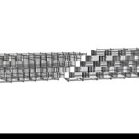 Gossi padoc pentru caini de exterior, 18,43 m2, otel, Gossi