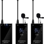 Set 2 microfoane lavaliera wireless CKMOVA UM100, Negru