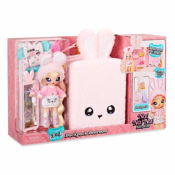 Papusi / Na Na Na Surprise 3 in 1, Set cu Papusa si Rucsac-Dormitor, roz, 569732E7C