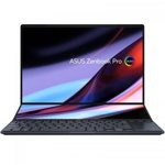 Laptop Asus ZenBook Pro Duo UX8402VV, Intel Core i9-13900H, 14.5 inch 2.8K Touch, 32GB RAM, 2TB SSD, nVidia RTX 4060 8GB, Windows 11 Pro, Negru