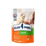 Hrana uscata completa pentru pisici CLUB 4 PAWS Premium Kitten, pui, 300 g