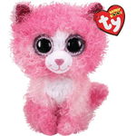 Jucarie Plush Cat pink with curly hair Reagan 24 cm 36479, Meteor