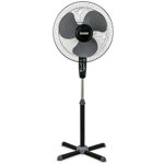 Ventilator cu picior Zass ZF 1604, 45 W, ajustabil in 3 trepte de viteza si pe inaltime, oscilatie 90° dreapta-stanga, diametru 41 cm, negru