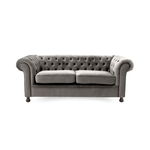 Canapea Fixa 3 locuri Chesterfield Silver