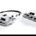 Hub Pro Clema Aluminum iMac Intel 2017-2019 3x USB 3.0 MicroSD Argintiu, Satechi