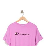 Imbracaminte Femei Champion The Cropped Logo T-Shirt Paper Orchid