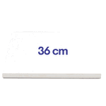 Platou tort (cake drum) patrat 36cm alb, DULCINEA