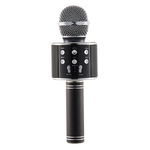 Microfon Profesional Karaoke Smart WS-858 Negru Hi-Fi Conexiune Wireless Bluetooth 4.1 cu Difuzor si Acumulator Incorporat, Techstar