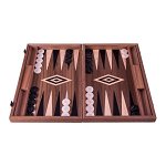 Set joc table / backgammon Walnut cu insertii negre