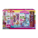 Barbie cottage with furniture and doll - FXG55