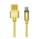 Cablu Magnetic Led MicroUSB-Remax Gravity RC-095m Galben 1.00000000 m 1198apc