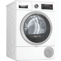 BOSCH Uscator de rufe Bosch WTX87KH1BY, Pompa de caldura, 9 kg, Clasa A++, 15 programe, Smart Dry, AutoClean, Alb, BOSCH