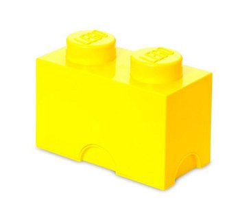 Room Copenhagen LEGO Storage Brick 2 yellow - RC40021732, Room Copenhagen