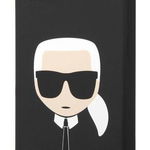 Husa de protectie  Liquid Silicone Karl Head MagSafe Compatible pentru iPhone 14 Plus - Negru, Karl Lagerfeld