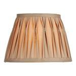 Abajur Hatton Gold Faux silk Tapered Drum Shade 25cm, dar lighting group