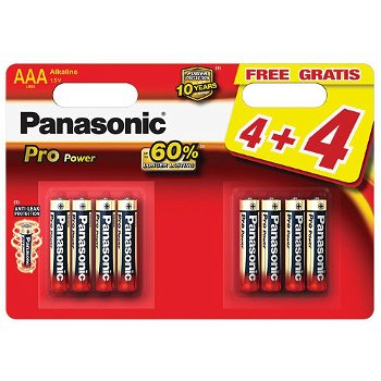 Set 8 Baterii Tip AAA Pro Power