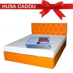 Saltea cu spuma, Mercur Comfort Flex Plus 160x190x20cm, fermitate mediu spre tare, hipoalergenica, husa detasabila, Saltsib, 