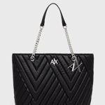 Armani Exchange poseta culoarea negru, Armani Exchange