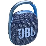 Boxa portabila JBL Clip 4 Eco, Bluetooth, IP67, 10H, Albastru, JBL