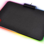 Mousepad gaming, Thermaltake, Draconem, Plastic/Cauciuc, Iluminare RGB, 355 x 255 mm, Negru, Tt eSPORTS