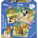Puzzle bambi 3 buc in cutie 25/36/49 piese ravensburger, Ravensburger