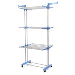 Uscator vertical, mobil si pliabil pentru rufe cu suport umerase, inaltime 173cm, 