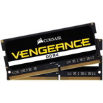 Memorie notebook Corsair Vengeance 16GB DDR4 (2x8GB), 2400MHz, CL16 Memorie Laptop Corsair Vengeance SODIMM, DDR4, 2x8GB, 2400MHz, CL16, Corsair